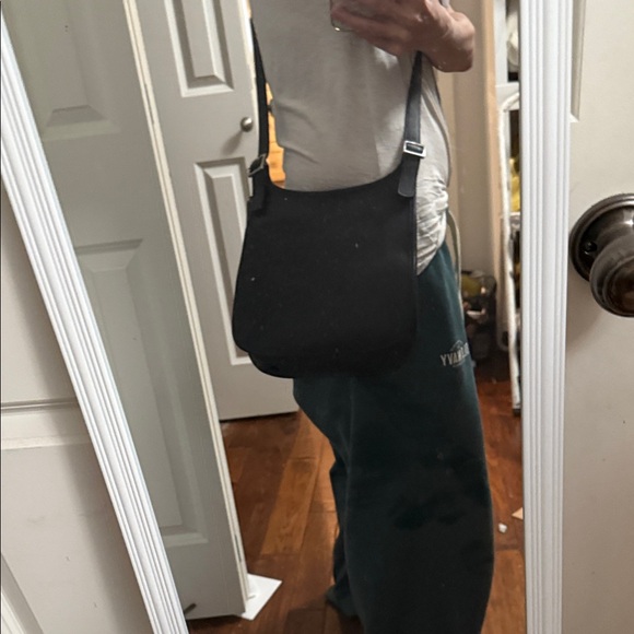 Vintage Coach Hippy Flap Black Leather Crossbody Bag -9135 - Picture 15 of 15